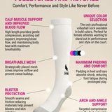 Hera Elite Performance Socks: The Ultimate Gameday Essential white